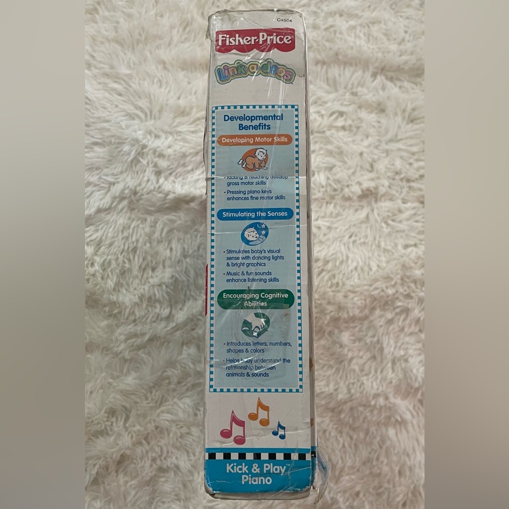 Fisher-Price Kick & Play Piano - Link-a-doos Baby Toy (Birth+) - Picture 4 of 5
